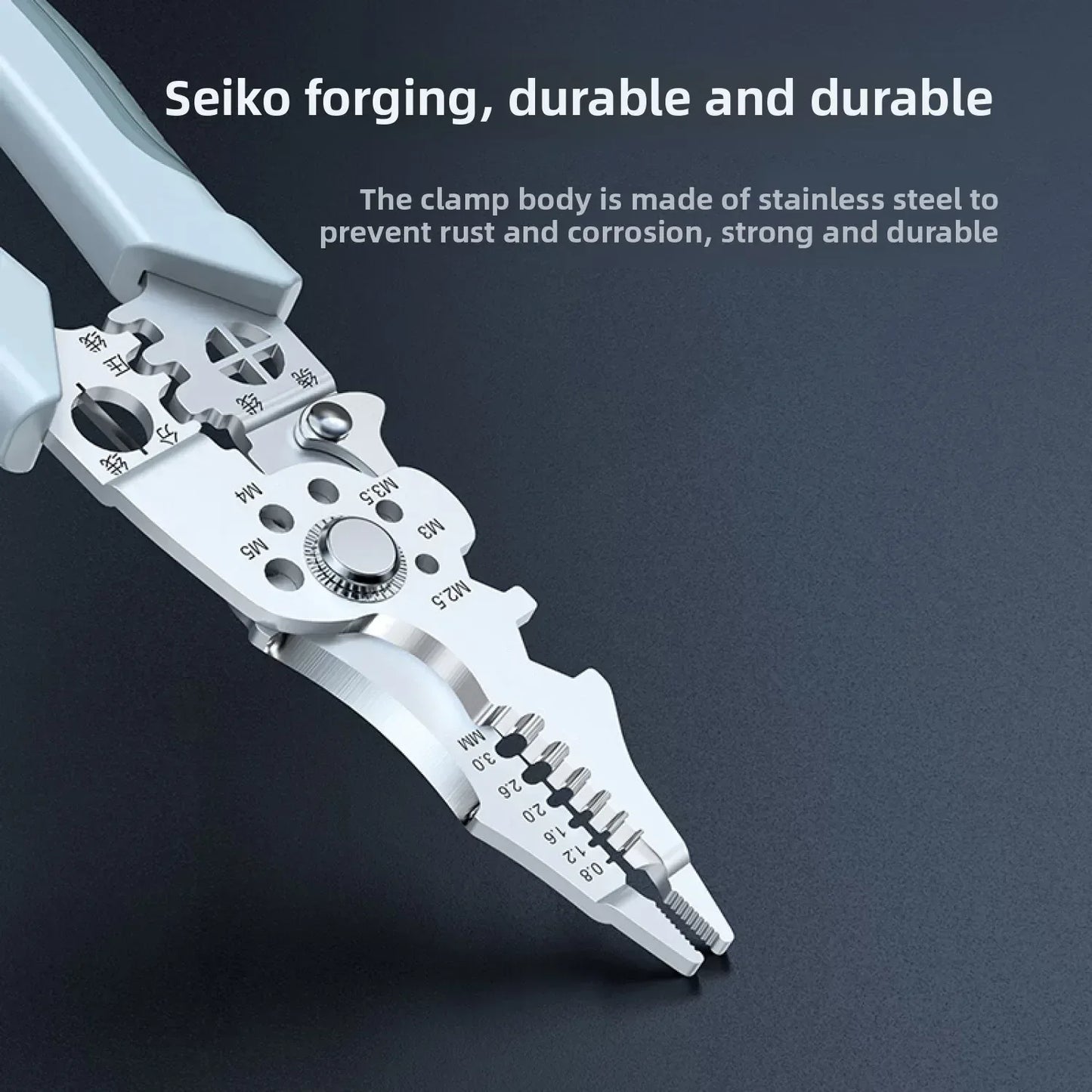 8.5-Inch Multifunctional Wire Stripping Pliers - Urbizia
