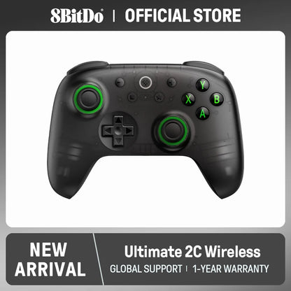 8BitDo - Ultimate 2C Wireless Gaming Controller for PC, Windows 10, 11, Steam Deck, Raspberry Pi, Android