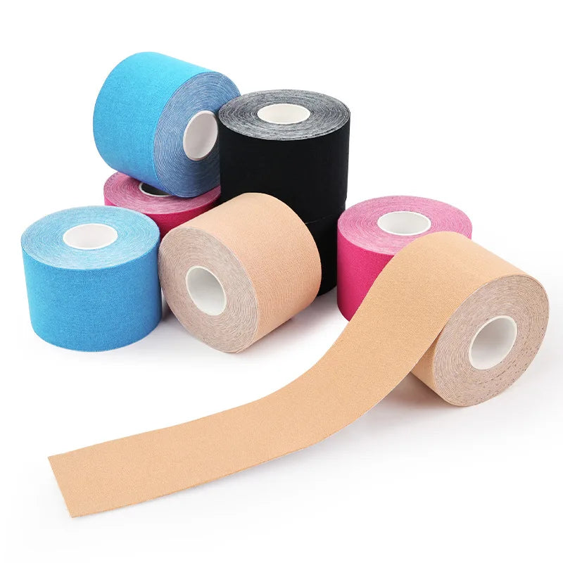 Kinesiology Tape Elastic Sports Tape Muscle Support, Breathable Waterproof Athletic Tape for Knee/Shoulder Pain Relief, Physio R