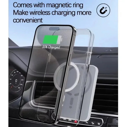 30W Car Air Vent Magnetic GPS Phone Holder Stand Wireless Charger For Magsafe iPhone 16 15 14 13 12 Pro Max Cell Fast Charging