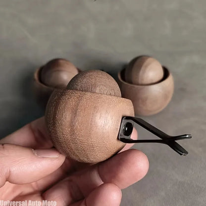 Car & Home Essential Oil Diffuser - Made of Wood Mini Cute Natural Fragrance Diffuser Suitable for Bedroom Living Room Bathroom