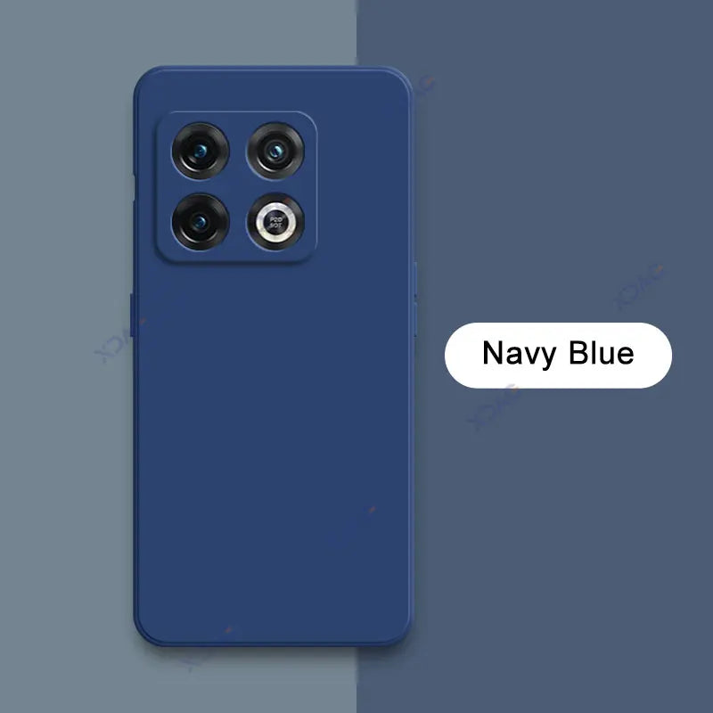 Luxury Cover for OnePlus 10 Pro OnePlus10Pro 5G Square Liquid Silicone Phone Case One Plus OnePlus10 10Pro Double Liner Soft Bag