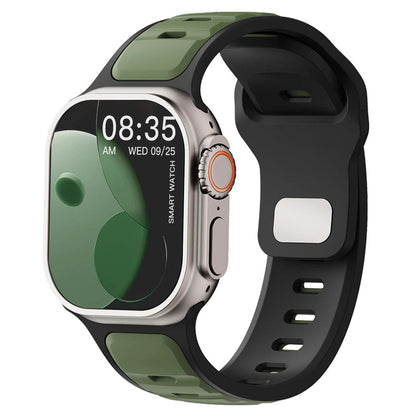 For Iwatch Series 11 10 9 8 7 6 5 4 SE3 Ultra 1 2 Silicone Strap Sports Band for Apple Watch 49mm 46mm 45mm 44mm 42mm 41mm 40mm