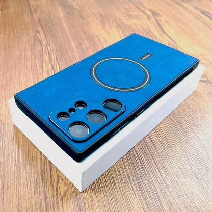 Luxury Leather Magnetic Phone Case for Samsung Ultra Series