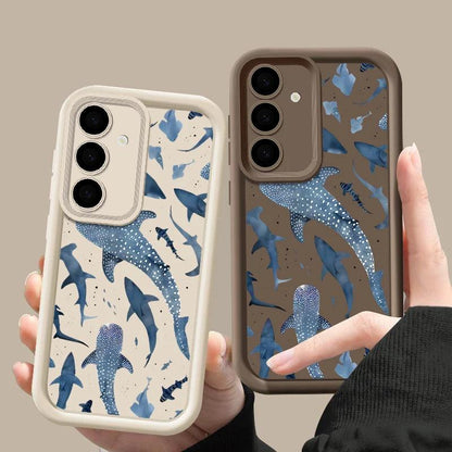 Shark Dolphin Print TPU Case for Samsung Galaxy Series
