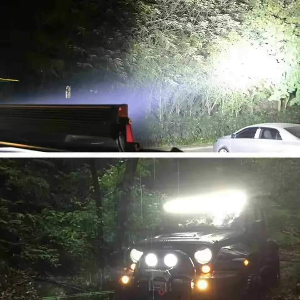 1/2PCS 12V Car LED Light Bar 18W 6000K Super Bright Car LED Work Light IP67 Waterproof Flood Spot Light White Off Road Head