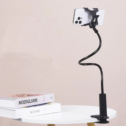 Lazy Bedside Flexible Phone Holder – Gooseneck Clamp Stand - Urbizia