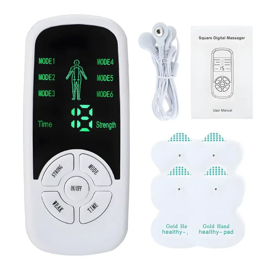 EMS Pulse Electric Muscle Stimulator Back Neck Body Massager Tens Acupuncture Meridian Physiotherapy Digital Massage Tools - Urbizia
