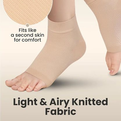 1Pcs Ankle Compression Sleeve,Plantar Fasciitis Braces,Open Toe Compression Socks for Swelling,Sprain,Neuropathy,Foot Arch Sup