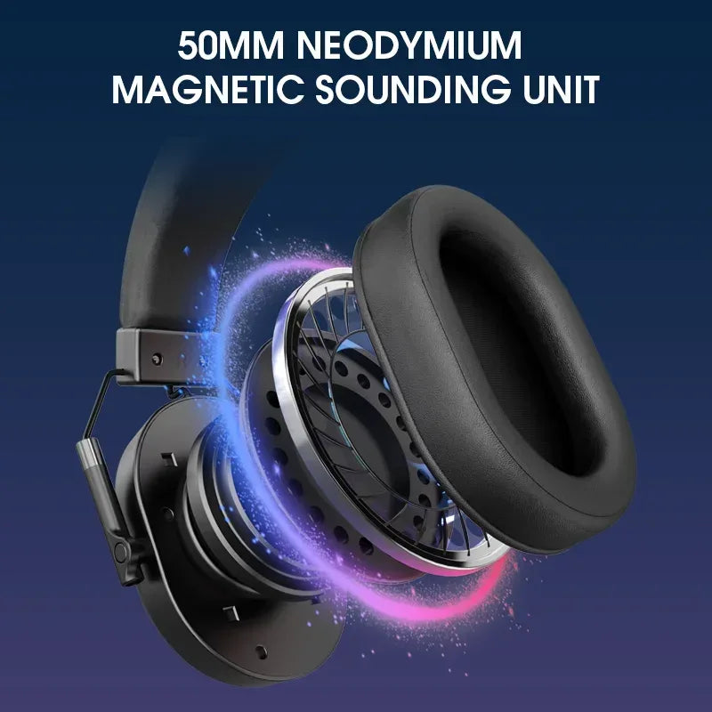 LDON Wireless Gaming Headset for PS5 PS4 Bluetooth 2.4GHz Headphone with Surround Sound Memory Foam for Switch Laptop Mobile Mac - Urbizia