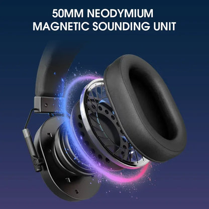 LDON Wireless Gaming Headset for PS5 PS4 Bluetooth 2.4GHz Headphone with Surround Sound Memory Foam for Switch Laptop Mobile Mac - Urbizia