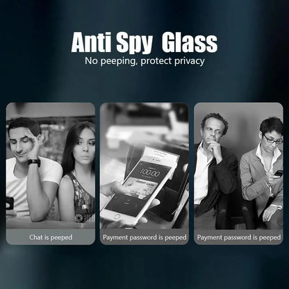 3PCS Anti-Spy Glass for IPhone 17 16 15 14 13 12 11 Pro Max Privacy Screen Protector for IPhone 13Mini 14Plus 14Pro Glass 15 16e