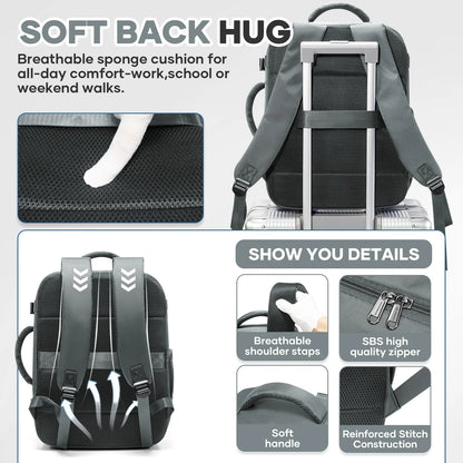 Ryanair Cabin Bags 40x30x20 Underseat Travel Backpack,  Cabin Fly Bag，Outdoor Backpack Back-to-School Storage Laptop Bookbag