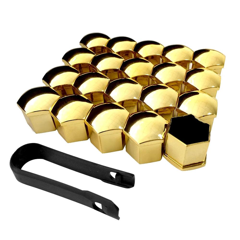 Chrome ABS Wheel Nut Bolt Covers – 20-Pack