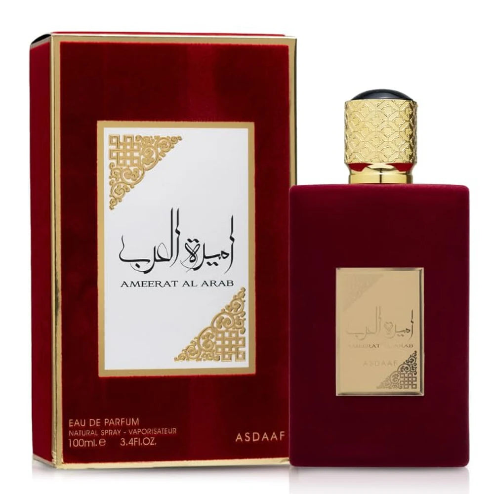Asdaaf Ameerat Al Arab Eau De Parfum Spray, Floral Fragrance for Women, 3.4 Oz
