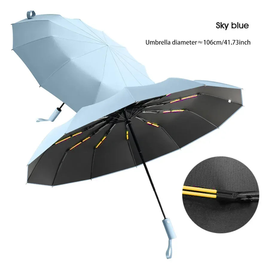 24-Bone Reinforced Windproof Umbrella – Men & Women - Urbizia