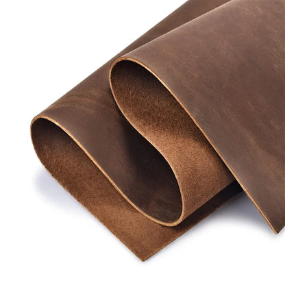 Leather Crazy Horse Oil Tanned Cowhide1-2mm Thick Craft DIY Choice Size & Color