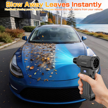 Car Vacuum Cleaner Turbo Fan Air Blower Cleaning Tools Air Duster Electric Dust Collector Hair Dryer for RV Truck Trailer Home Outdoors Camping Universal Auto Accessories