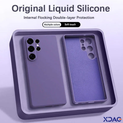 Liquid Silicone Square Shockproof Case for Samsung Galaxy