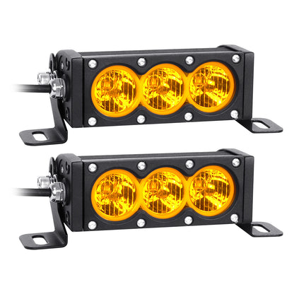 6-54 inch 30-300W LED Bar 4x4 with 12v Wire Harness Kit, LED Light Bar for Offroad Vehicles Trucks ATV, Amber White Fog Light