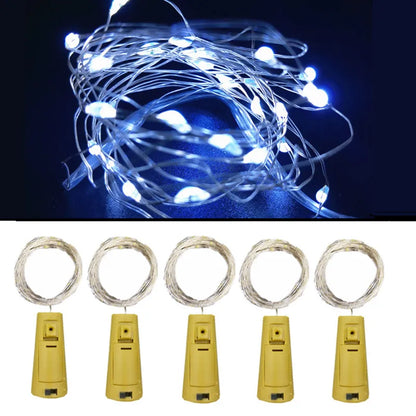 5pcs Wine Bottle Cork Lights
