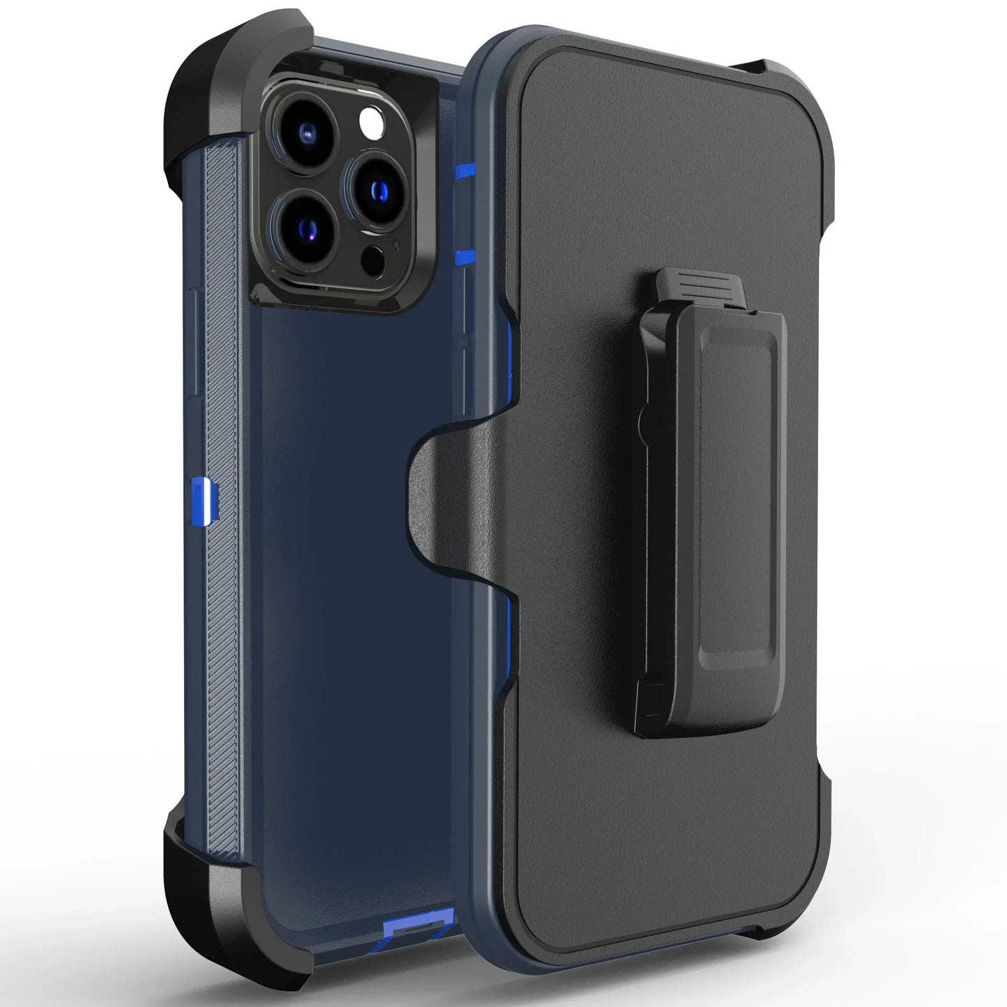 Luxury OTT Armor BOX Phone Case for IPhone 17 Air 16 15 14 Plus 13 12 Pro Max Soft Bumpers with Belt Clamp Protective Hard Cover