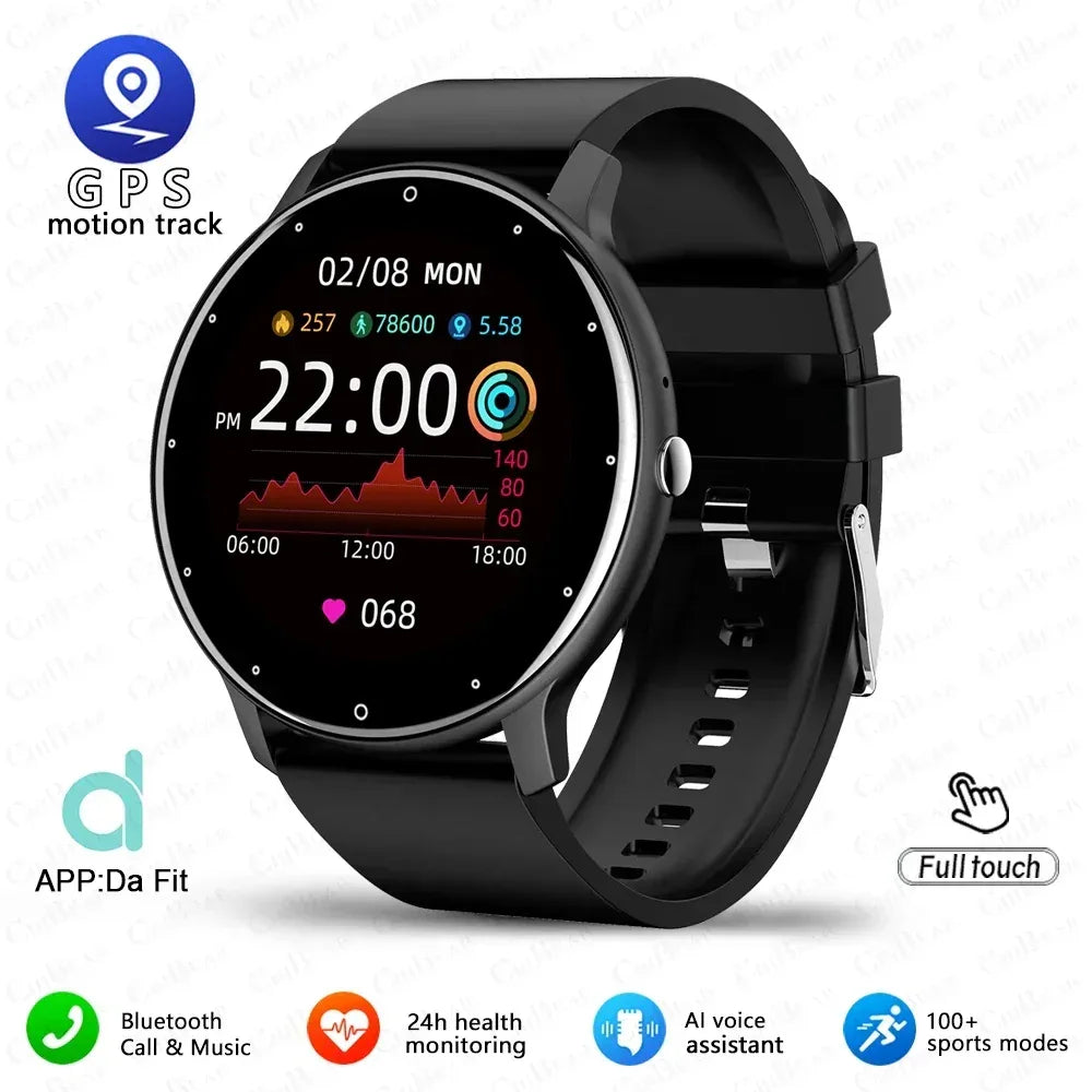 New Smart Watch Men Sports Fitness Watch Heart Rate Full Touch Screen Bluetooth Call 2025 New Ultra Light Smartwatch - Urbizia