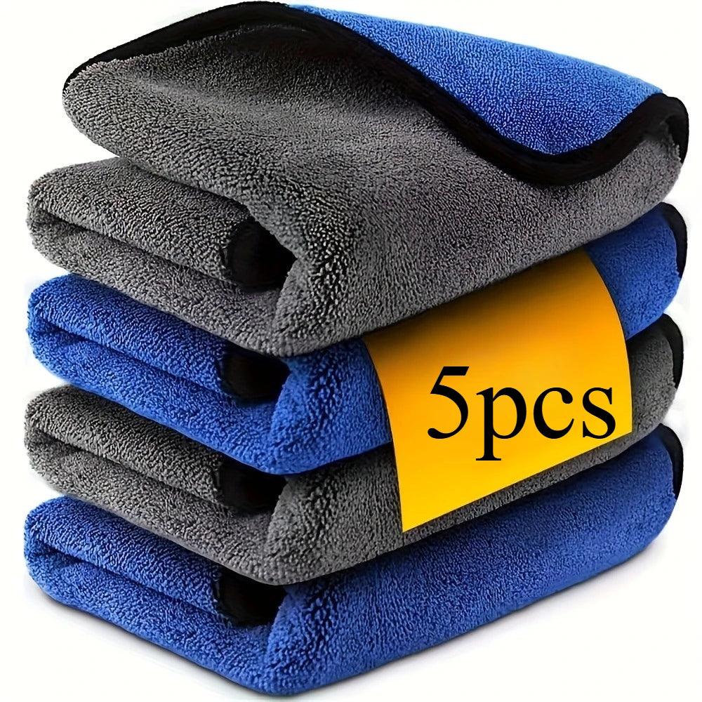1-10pcs Microfiber Car Cleaning Towels Ultra Absorbent Car Drying Cloth Auto Detailing Washing Towel Father's Day Gift For Dad
