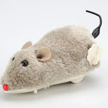 1Pc Funny Lifelike Plush Mouse Running Rat Toy for Cats Dogs Tail Mouse Pets Kids Random Color - Urbizia