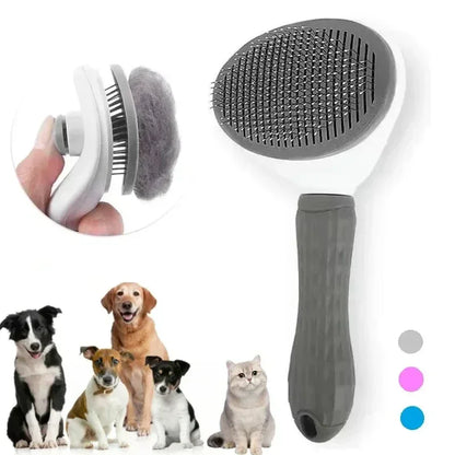 Pet Dog Brush Cat Comb Self Cleaning Pet Hair Remover Brush For Dogs Cats Grooming Tools Pets Dematting Comb Dogs Accessories - Urbizia