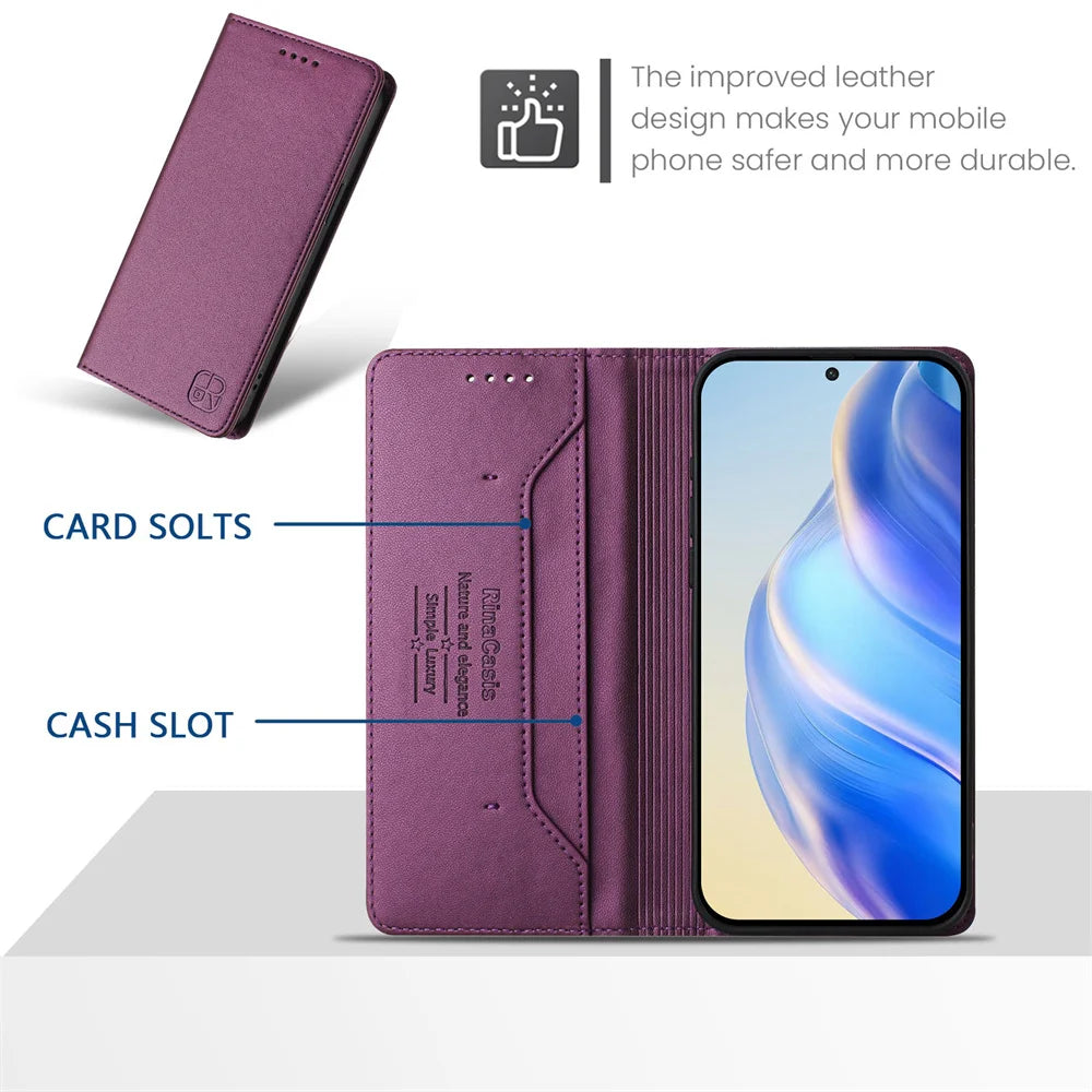 Magnetic Leather Wallet Case For Samsung Galaxy A73 A53 A33 A13 A03 A72 A52 A42 A32 A22 A02 A91 A71 A51 A41 A31 Luxury Cover