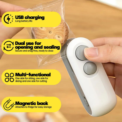 Electric Mini  Package Sealer 2 in 1