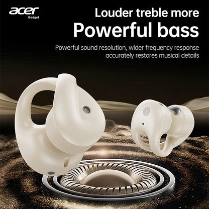 Acer Ohr555 Wireless Bluetooth Earphones with Ear Clip Design, Hifi High-Definition Noise Reduction, Comfortable to Wear, Suitable for Sports, Running, Fitness, Compatible with Mobile Phones, Tablets, and Laptops