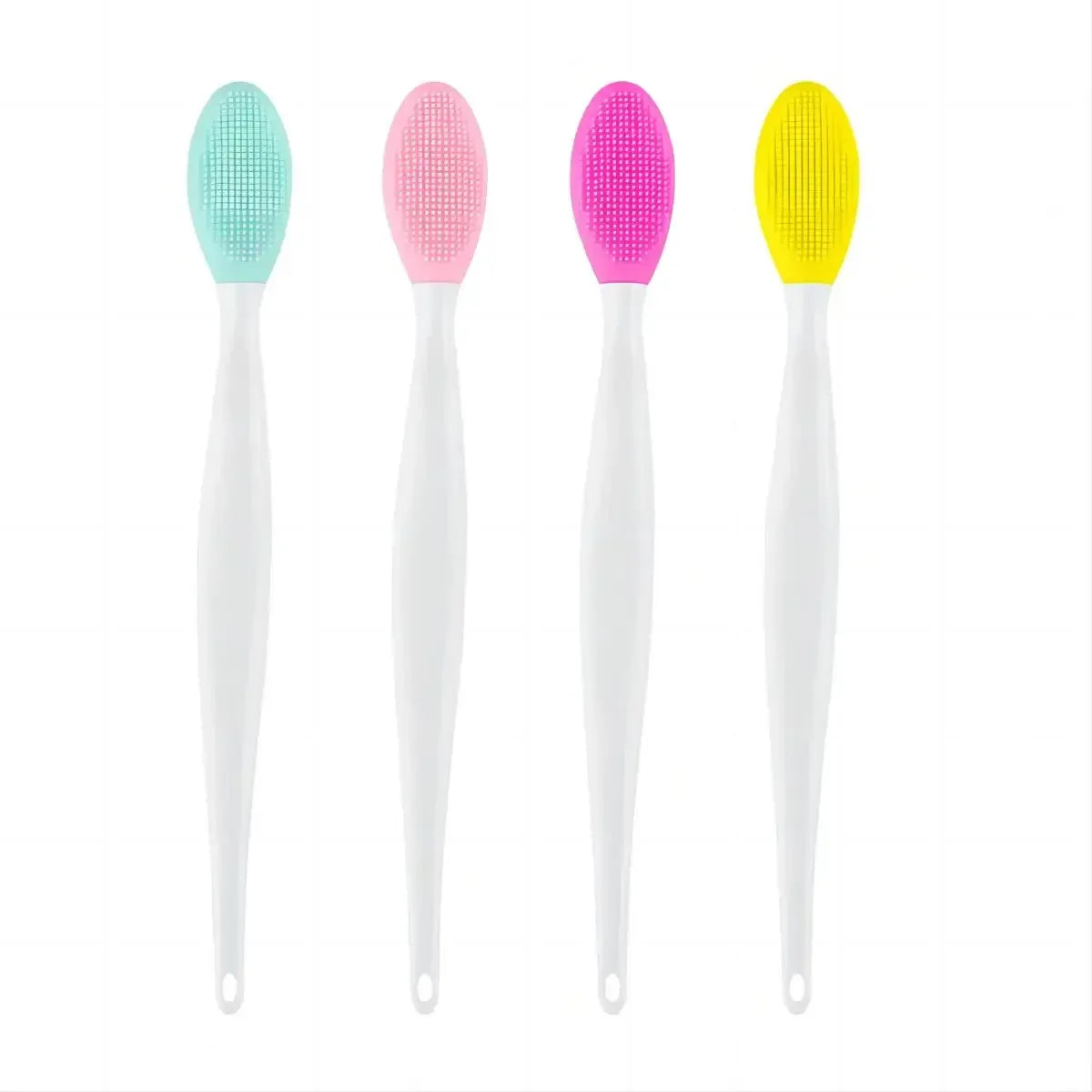 1PC/4PCS Beauty Skin Care Wash Face Silicone Brush Exfoliating Nose Clean Blackhead Removal Brushes Tools With Replacement Head - Urbizia