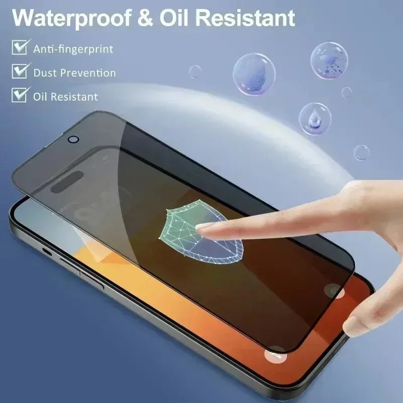 5PCS Anti-Spy Privacy Tempered Glass Screen Protector for iPhone