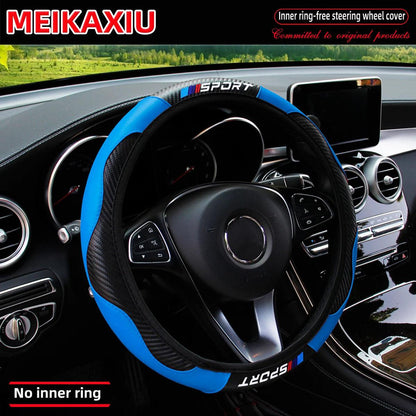 All-Season Carbon Fiber Sport Steering Wheel Cover