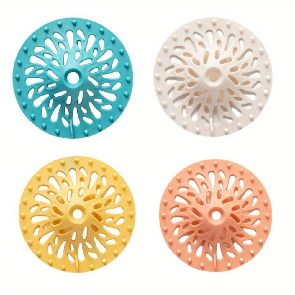 Hair Catcher Shower Drain Strainer Filter for Bathroom Bathtub Kitchen Sink Anti Clogging Cover Accessories Easy Install