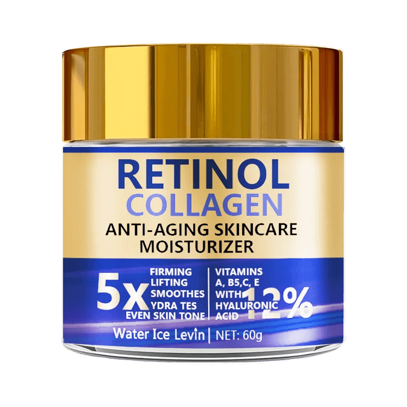 Retinol & Collagen Face Cream 60g, Anti-Aging Firming Moisturizer with Hyaluronic Acid, Fast Delivery