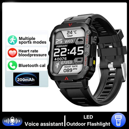 G.L Wear 2025 New Sports Smart Watch Bluetooth Talk LED Flashlight Multi-function Outdoor Sports Smart Watch for Men Women - Urbizia