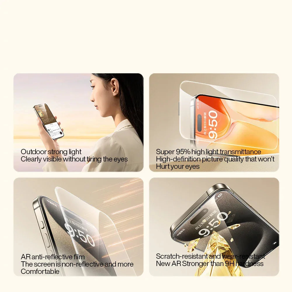 Anti-Reflection Tempered Glass Screen Protector iPhone