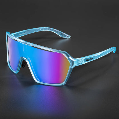 SCVCN New Photochromic Sunglasses MTB Cycling Glasses Outdoor Sports Running Drving Goggles UV400 Protection Bike Eyewear