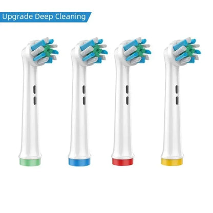 4PCS Dupont Bristle Electric Toothbrush Heads Whiten Teeth/Daily Clean/Precison Cleaning/Soft Care Teeth Function For Oral B - Urbizia