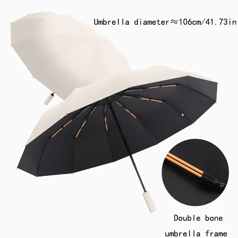 24-Bone Reinforced Windproof Umbrella – Men & Women - Urbizia