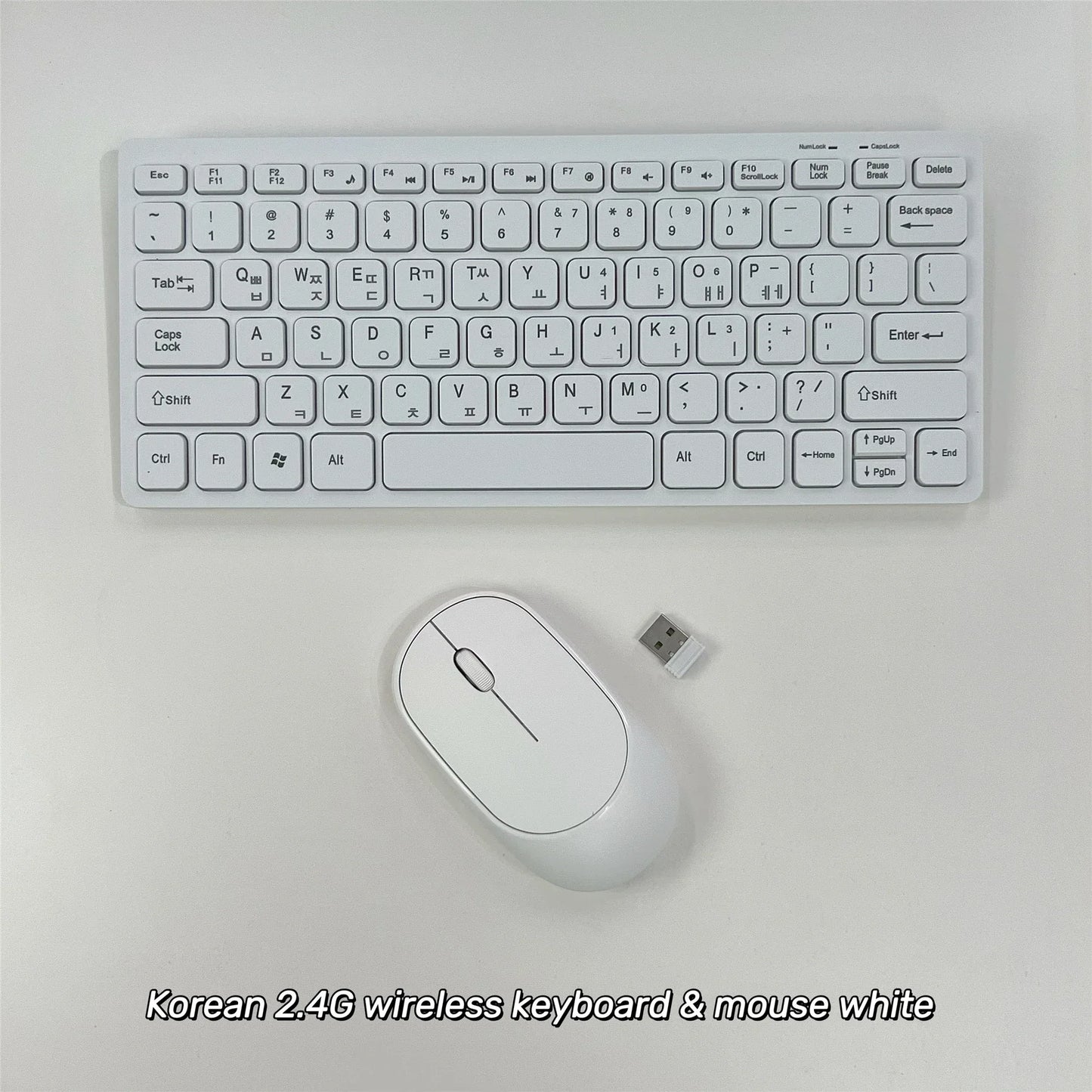 Korean 2.4G Wireless Keyboard and Mouse/Keyboard only Protable Mini Keyboard Mouse Combo Set For Notebook Laptop Desktop PC