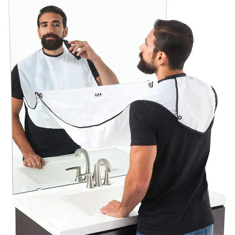 Beard Shaving Apron – Hair Catcher Cape for Mess-Free Grooming - Urbizia