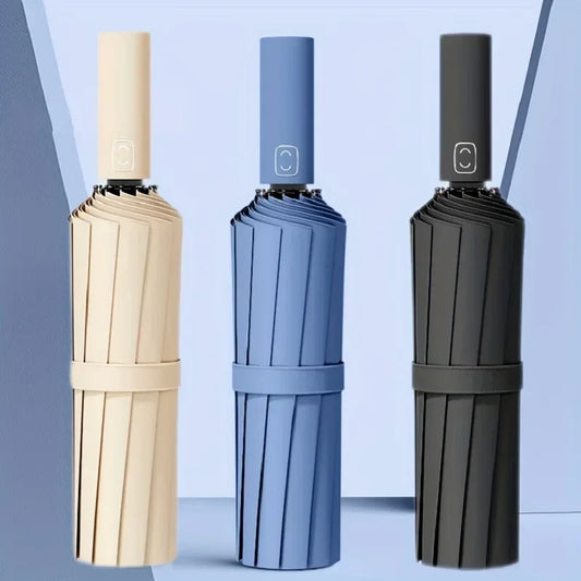 24-Bone Reinforced Windproof Umbrella – Men & Women - Urbizia