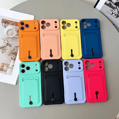 iPhone Wallet Case with Card Slot & Kickstand