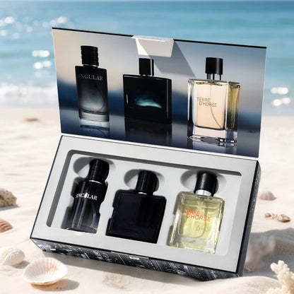 Men's 3-Piece Long Lasting Cologne Gift Set, Masculine Eau De Toilette Sampler With All-Day Fragrance, Ideal For Father's Day, Birthday, Valentine's Day & Holiday Gifting