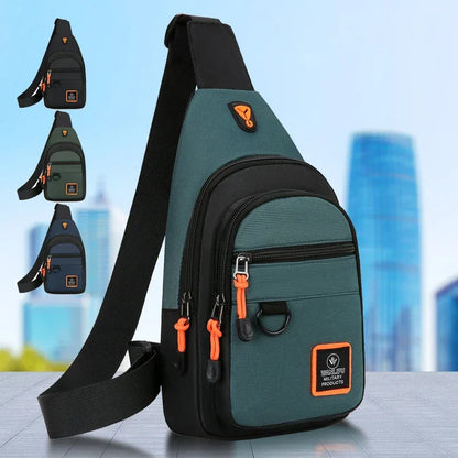 Men's leisure outdoor hiking bike shoulder bag, waterproof sports crossbody bag, travel backpack, men's chest bag, shoulder bag