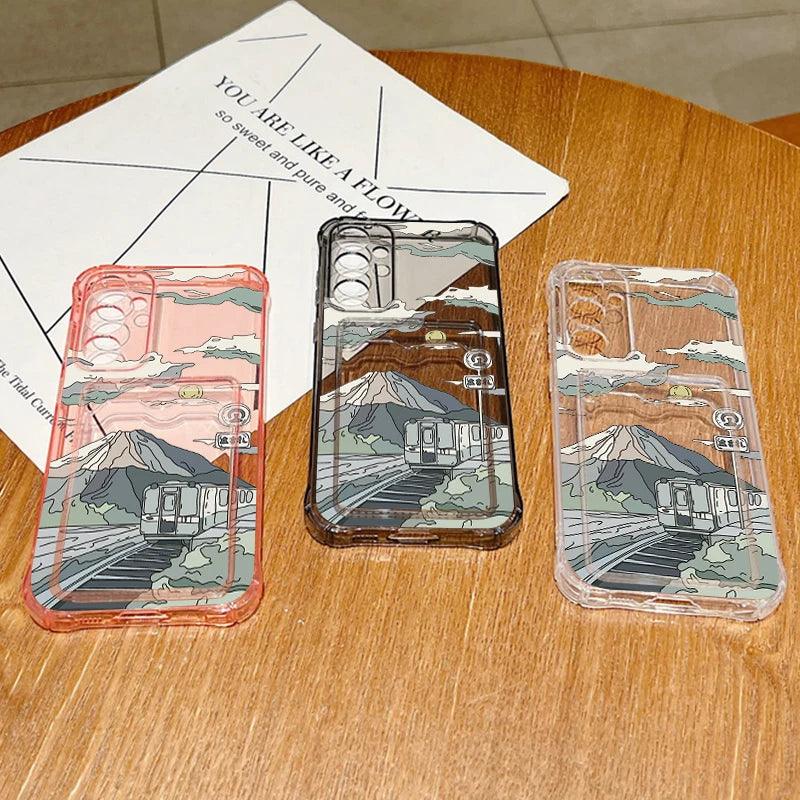 Card Bag Wallet TPU Case for Samsung Galaxy Series